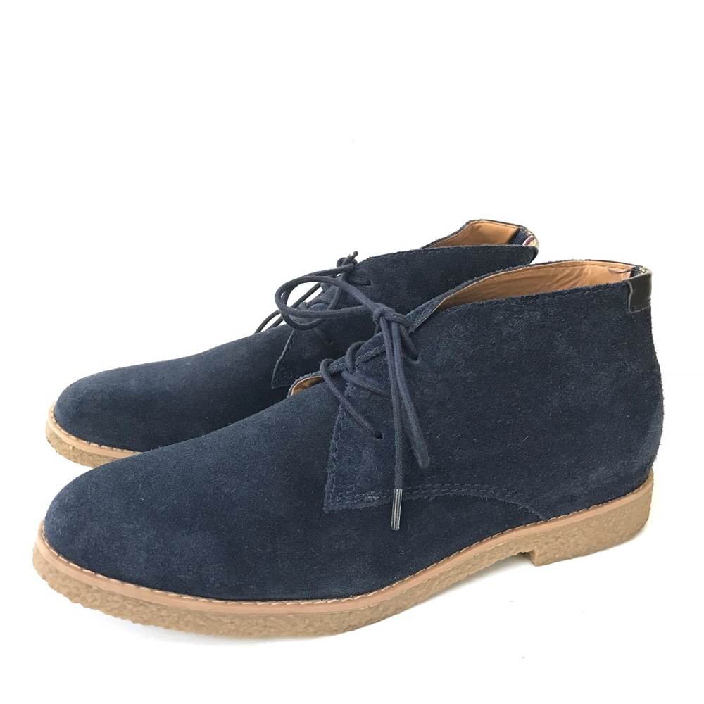 TOMMY HILFIGER ‘Zakry’ Chukka Blue Suede Booties